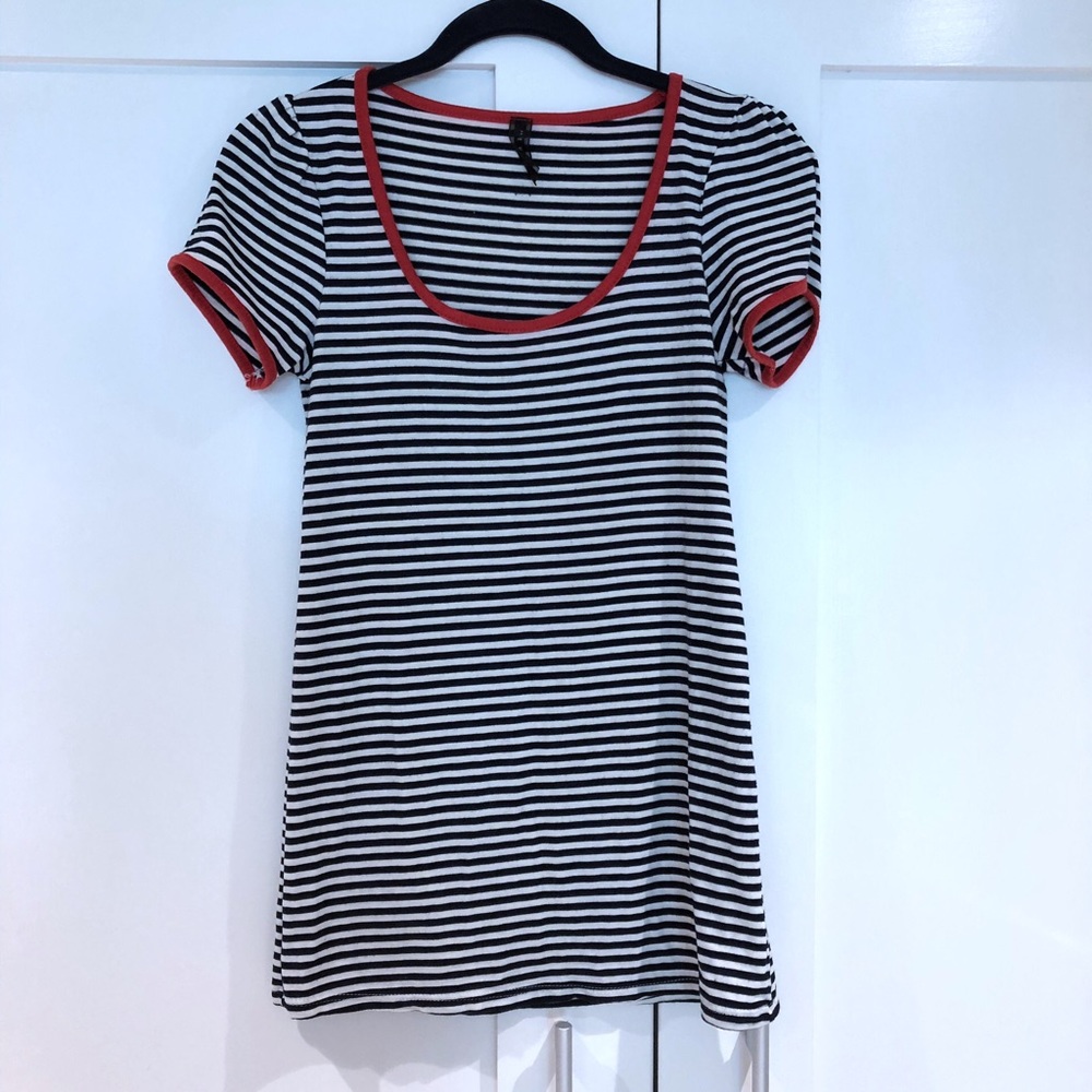 Everly Striped Puff Sleeve Top